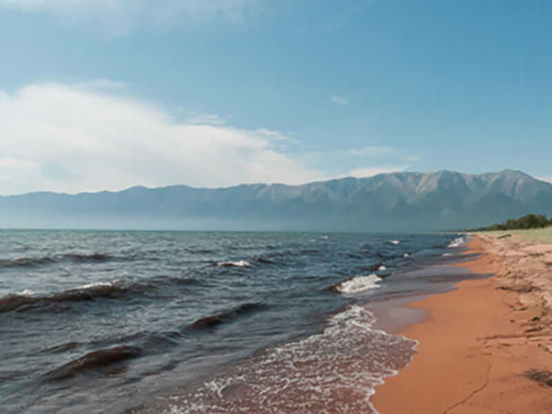 Фотография берега Байкала